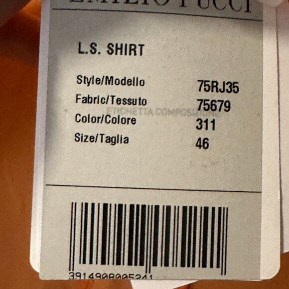 Emilio Pucci | Embroidered-Trim Piped Button Shirt Blouse - Picture 9 of 11